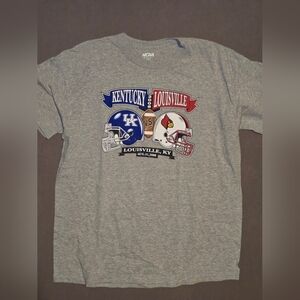 Vintage 2008 Kentucky vs Louisville Rivalry Football T-Shirt XL
